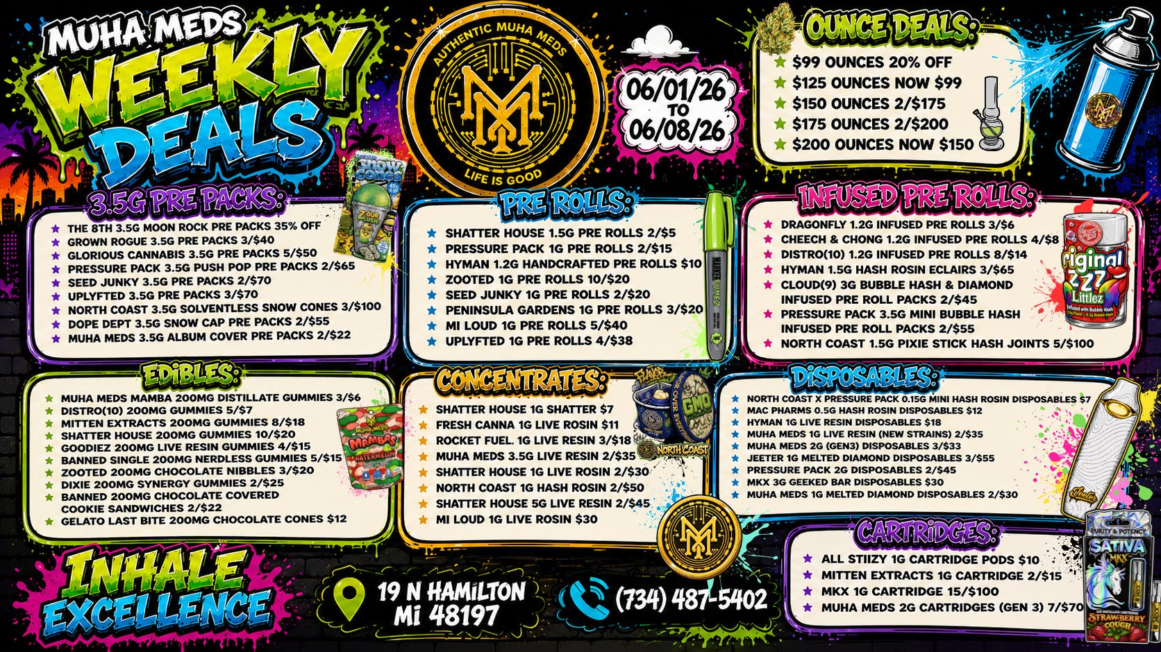 Muha Meds Ypsilanti - Recreational WEEDNESDAY WAKE & BAKE! 10AM-2PM ONLY!