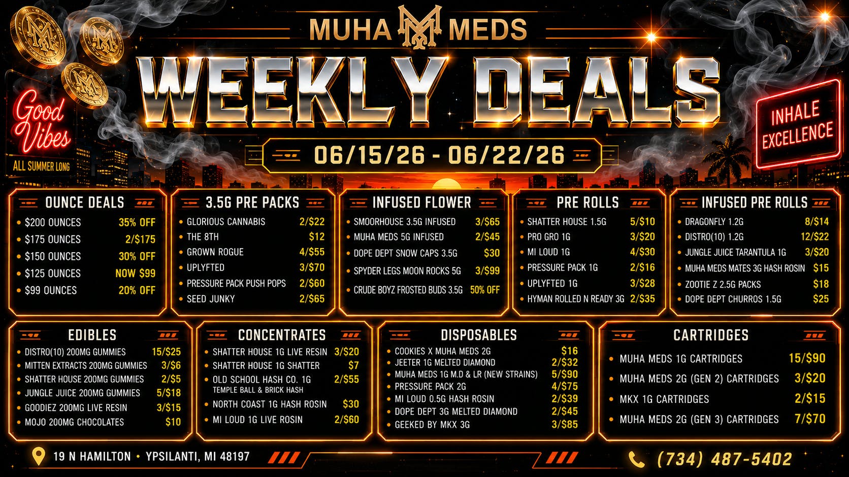 Muha Meds Ypsilanti - Recreational MAKE IT A MUHA MONDAY! 11:30AM-2PM!
