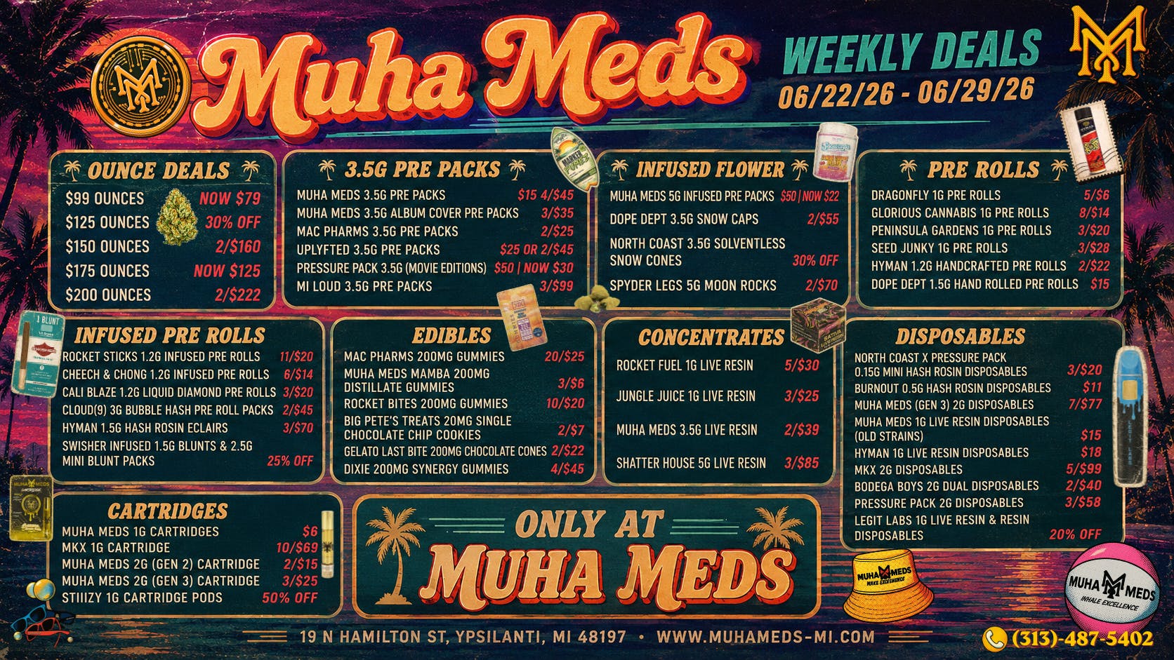 Muha Meds Ann Arbor - Recreational Delivery JUST ANOTHER MUHA MONDAY! 11:30AM-3PM ONLY!