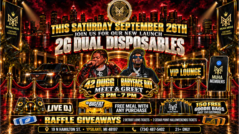 Muha Meds Ypsilanti - Recreational SATURDAY 9/26 ONLY!