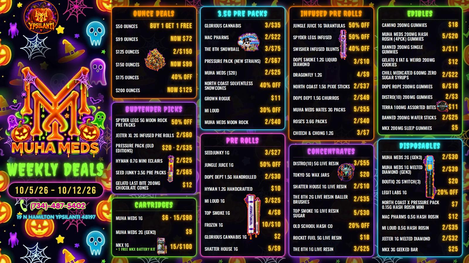 Muha Meds Ypsilanti - Recreational IT’S ALWAYS FOR YOU! ALL DAY DEALS!