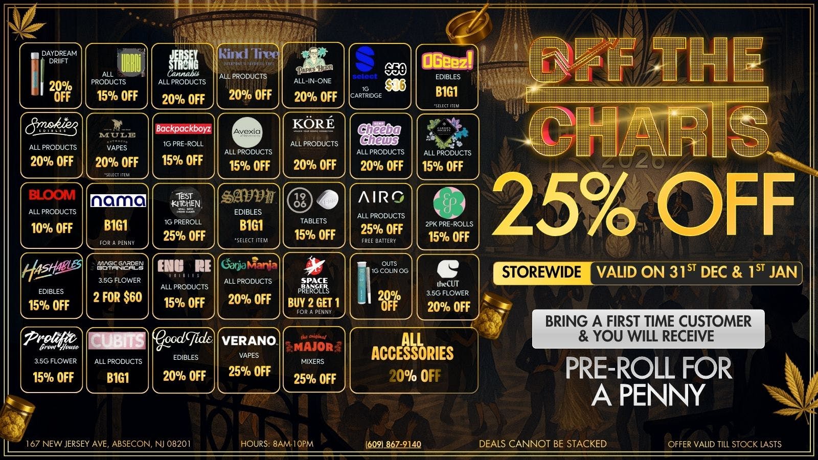 Off The Charts - New Jersey FTP 25% OFF NEW YEAR'S DEALSSS!!!