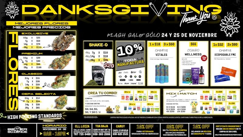 Better Science - Toa Baja Pre-Game Flash Sale