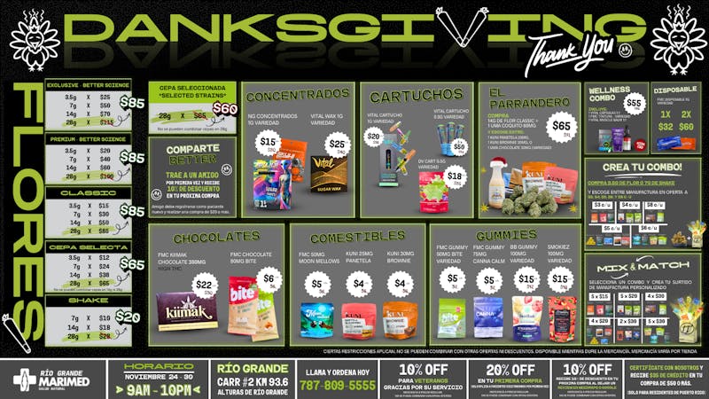 MARIMED 🚨 OFERTAS de DanksGiving 🦃