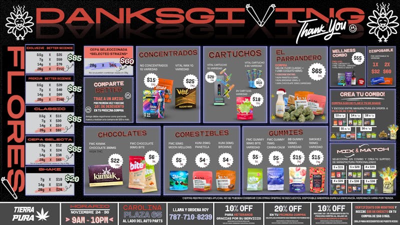 Tierra Pura - Carolina 🚨 OFERTAS de DanksGiving 🦃