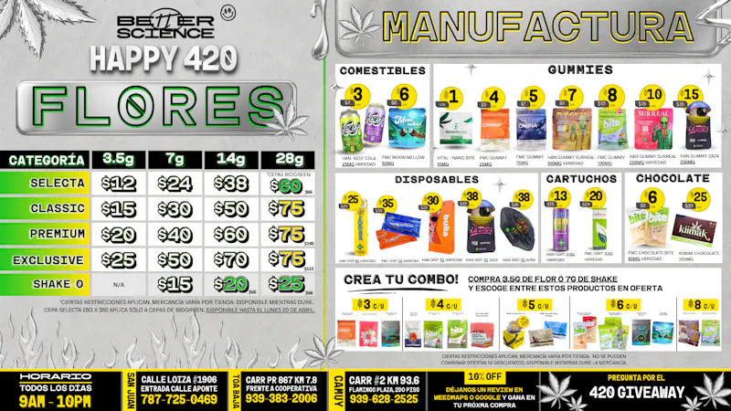 Better Science - Camuy ⭐️ OFERTAS DE 4/20 😱