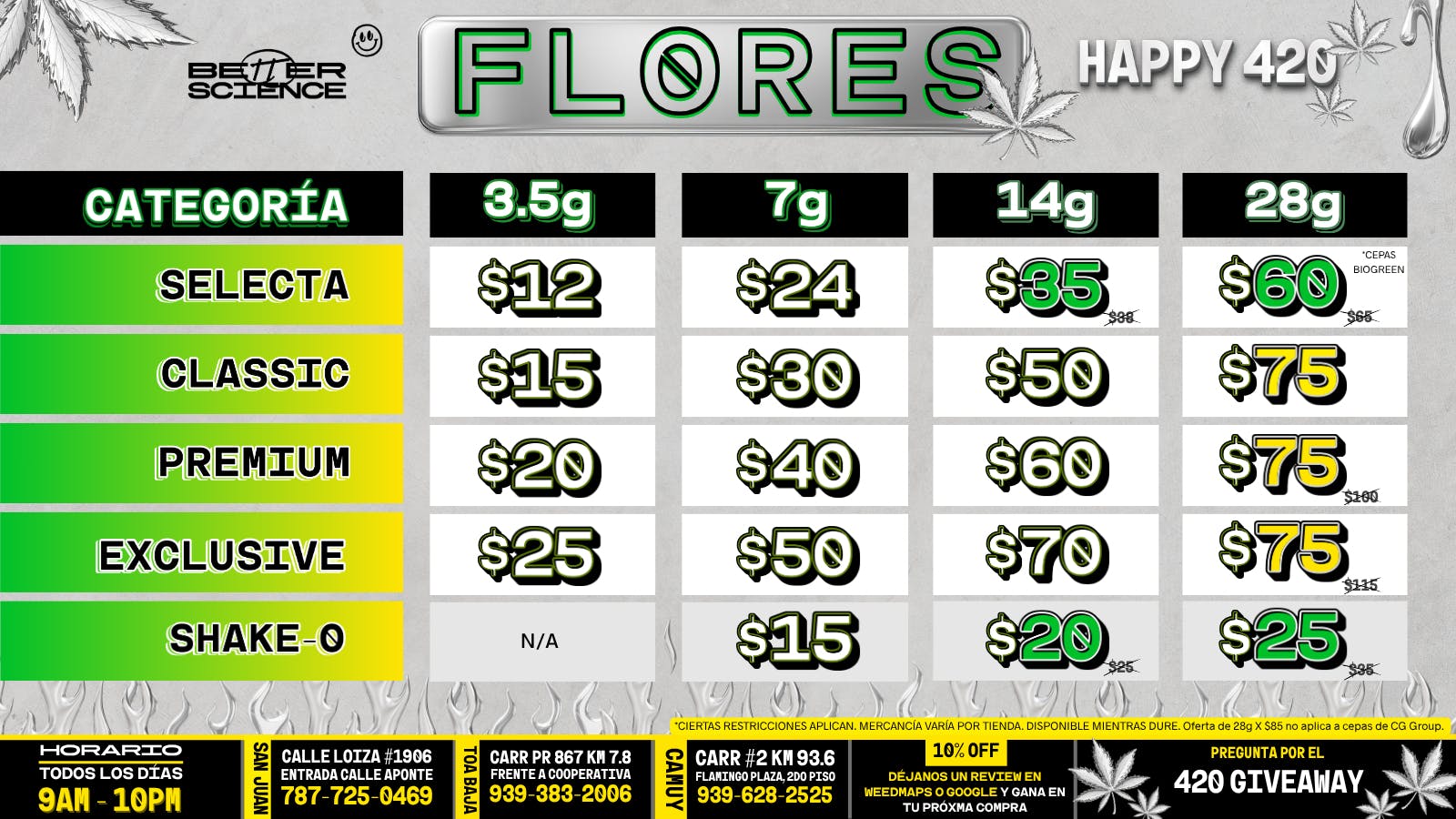 Better Science - Calle Loiza ⭐️ FLORES de 4/20 😱