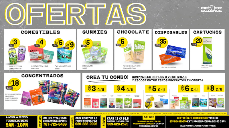 Better Science - Calle Loiza Ofertas de Manufactura 🔆