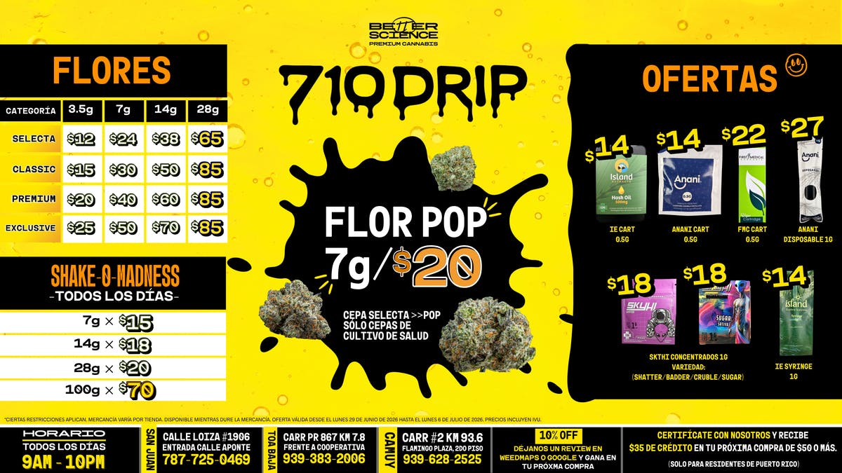 Better Science - Toa Baja OFERTAS DEL 710 DRIP 🍯