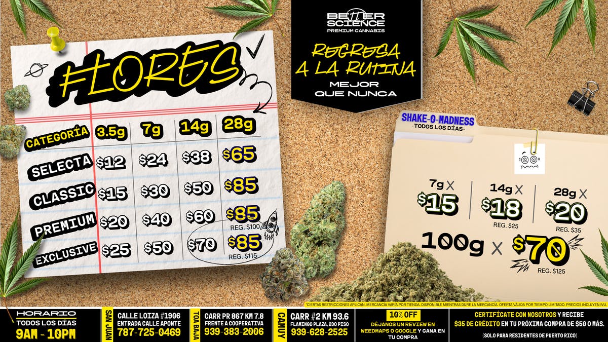 Better Science - Calle Loiza Tus Flores Rutinarias de Agosto 📚
