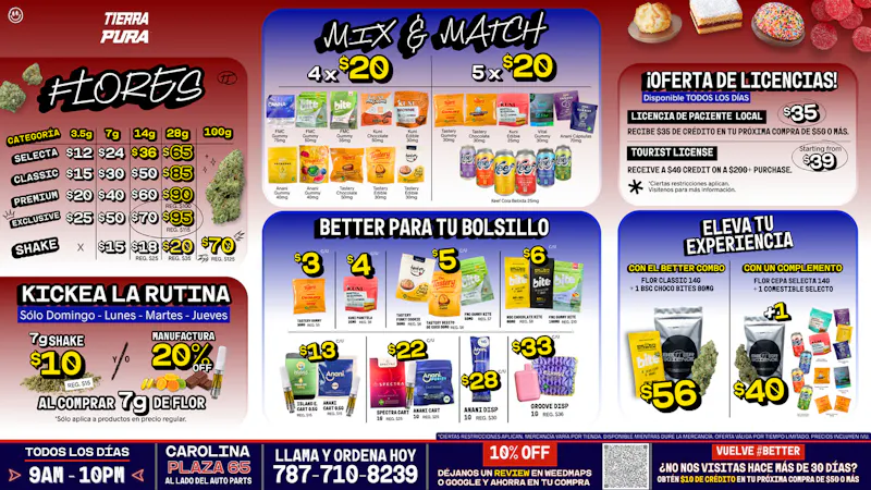 Tierra Pura - Carolina OFERTAS DE CAROLINA