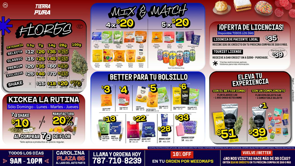 Tierra Pura - Carolina OFERTAS DE CAROLINA