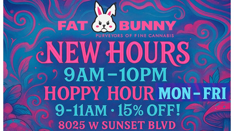 The Fat Bunny Hoppy Hour %15 Percent Off