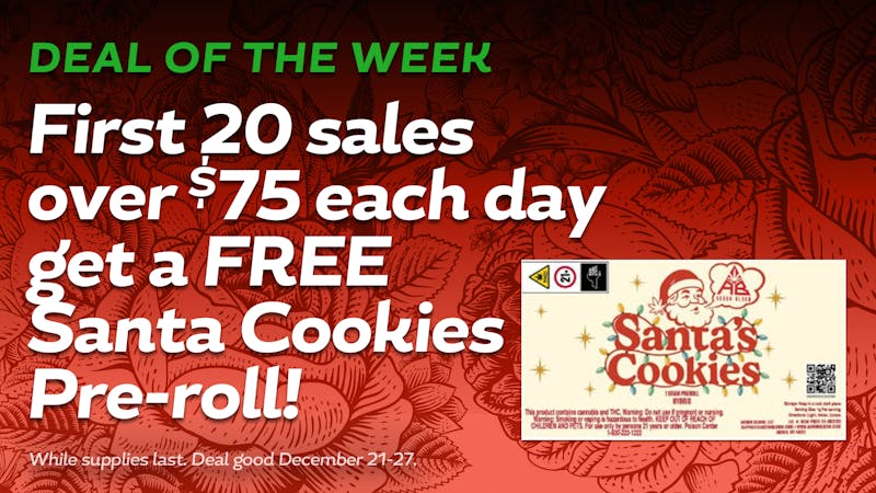 Star Buds Buffalo Spend $75 Get FREE Santa's Cookies*
