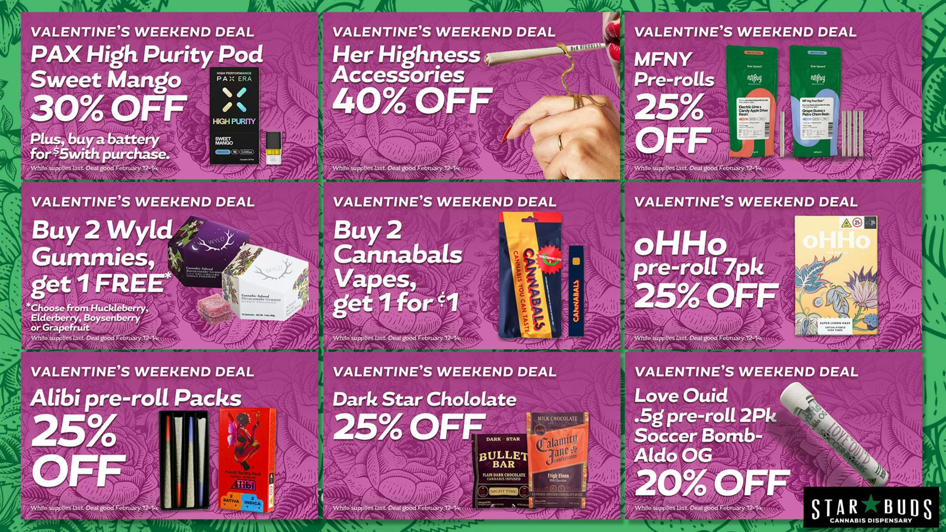 Star Buds Buffalo - Drive Thru 40% OFF Her Highness, 25% OFF Alibi & More!