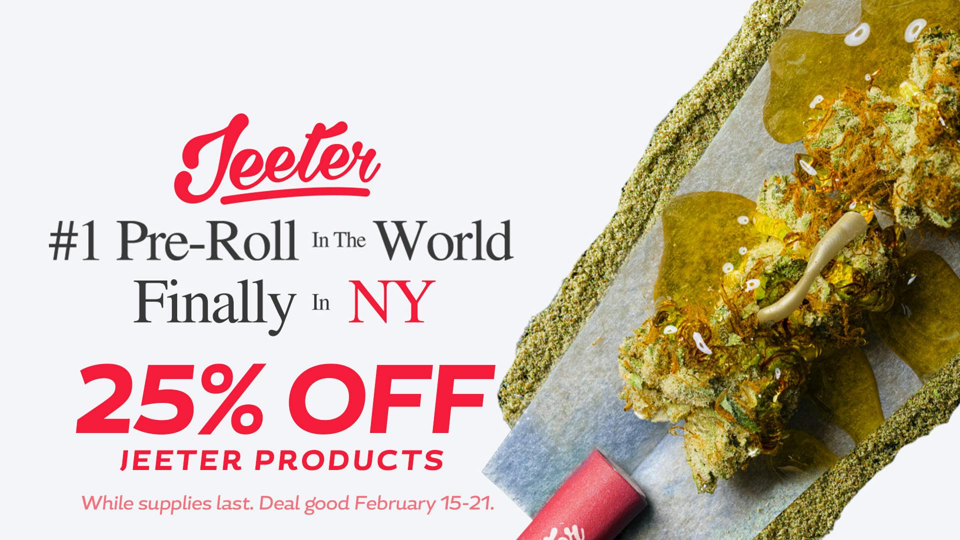 Star Buds Buffalo - Drive Thru 25% OFF Jeeter New Arrivals!