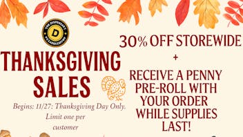 The Dispensaries of NJ - Saddlebrook Thanksgiving Storewide Sale