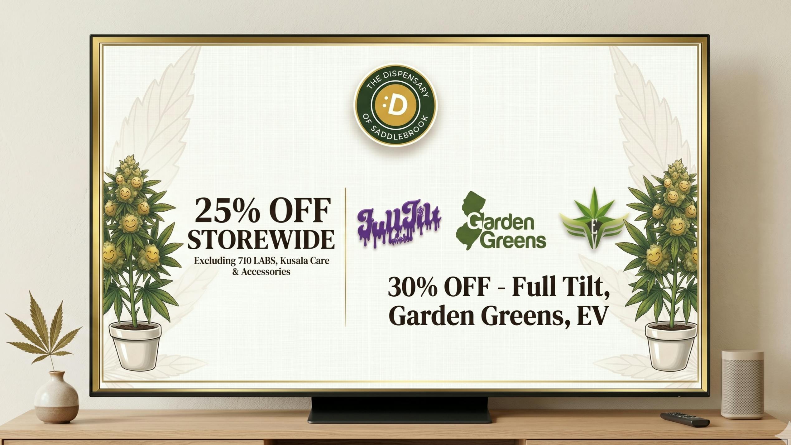 The Dispensaries of NJ - Saddlebrook 25% - 30% OFF - STOREWIDE – Saddle Up for Savings!