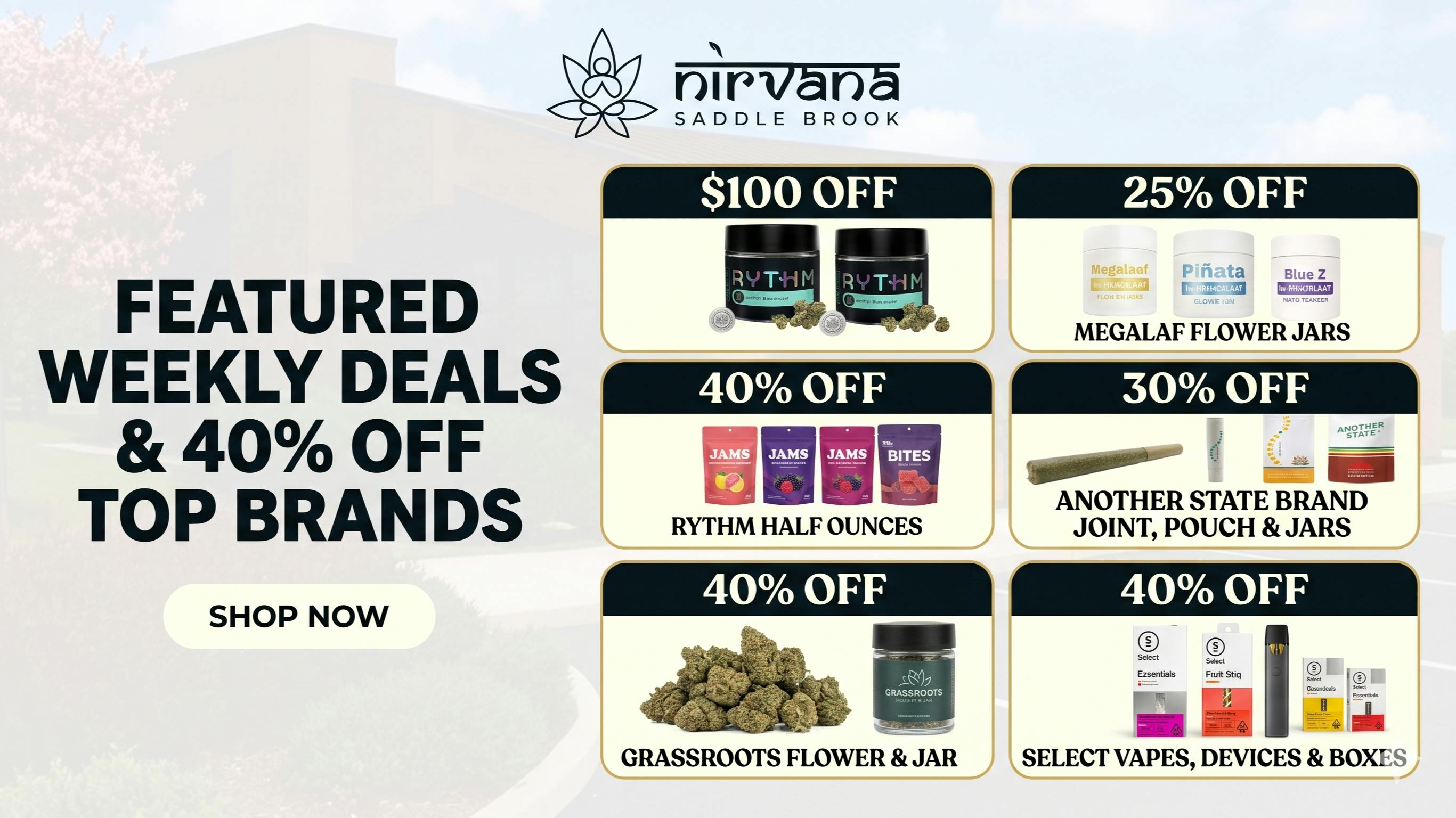 Nirvana Dispensary Saddle Brook 25-40% OFF - STOREWIDE – Saddle Up for Savings!