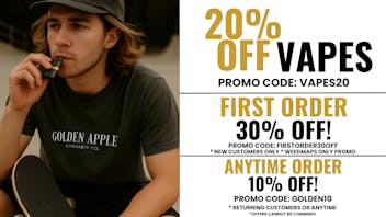 Golden Apple Cannabis Co. Vapes 20% Off All Vapes-No minimum