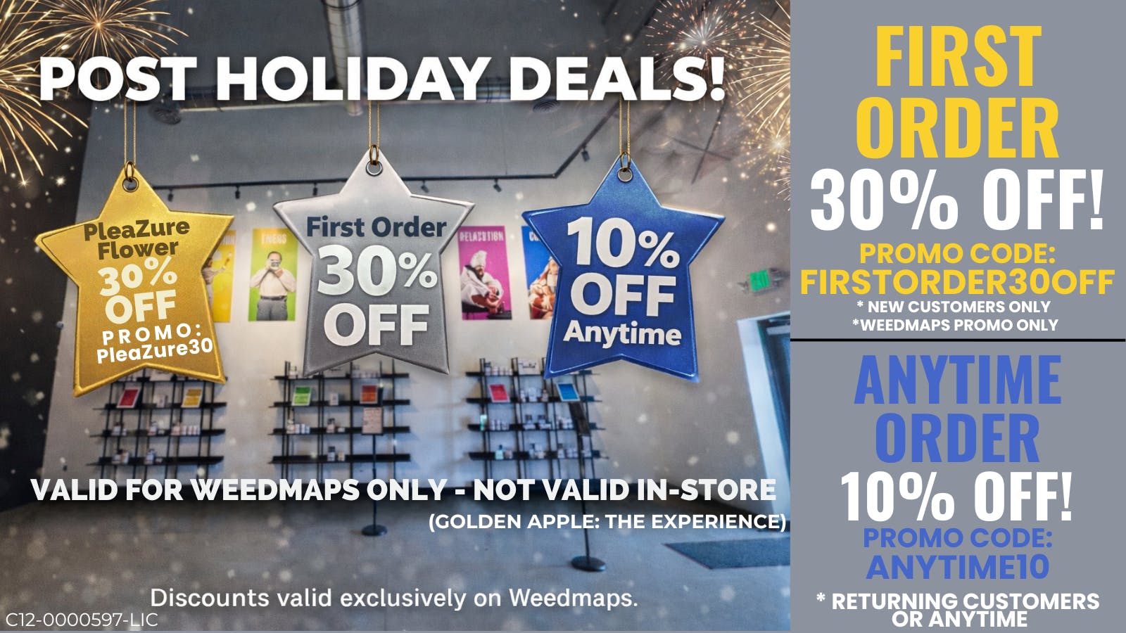 Golden Apple Cannabis Co. 30% OFF First Order•30% PleaZure • 10% OFF Anytime