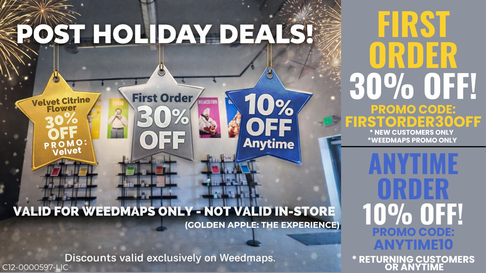 Golden Apple Cannabis Co. 30% OFF First Order • 30% Velvet • 10% OFF Anytime