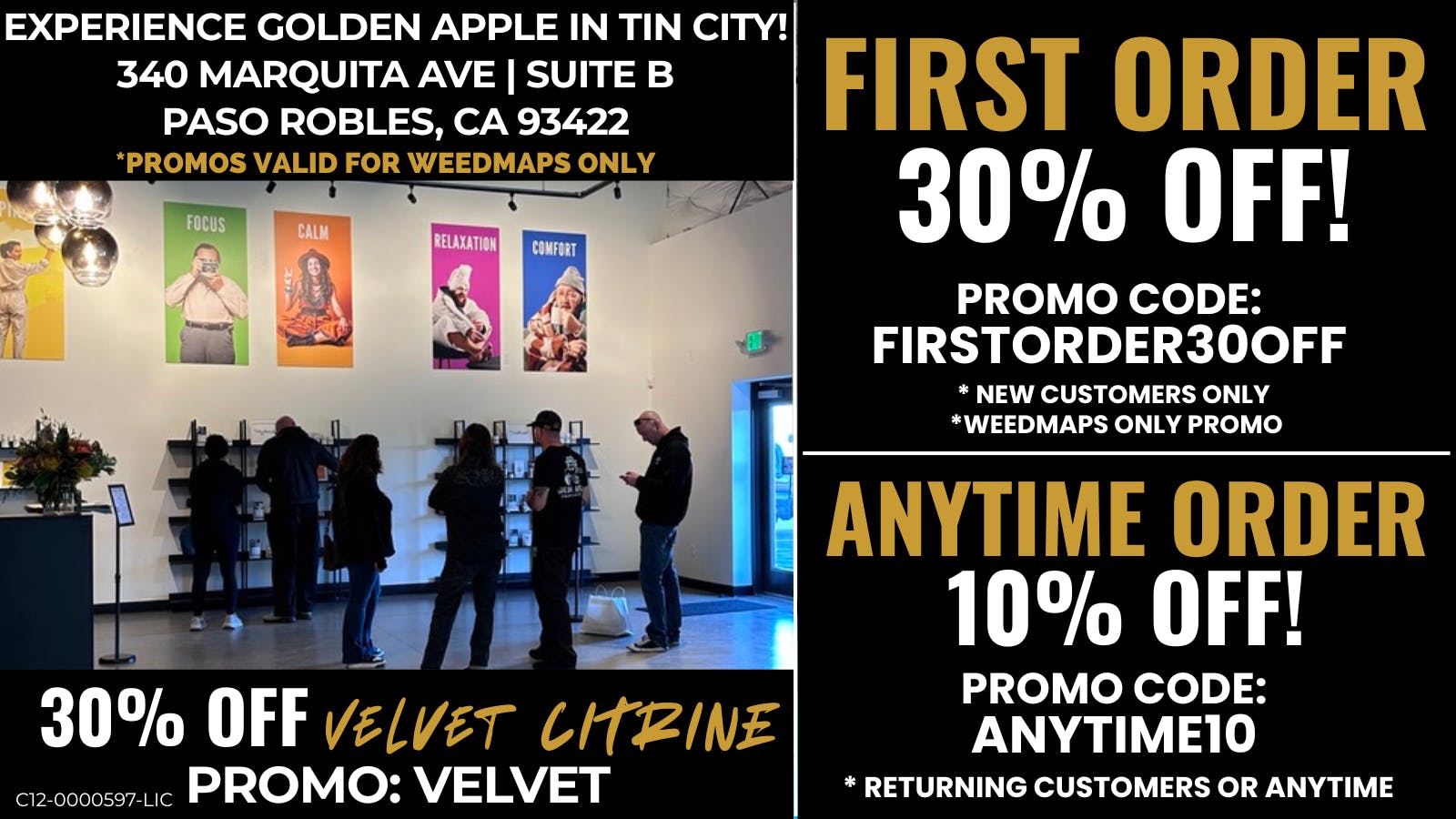 Golden Apple Cannabis Co. 30% OFF First Order•30% OFF Velvet• 10% OFF Any
