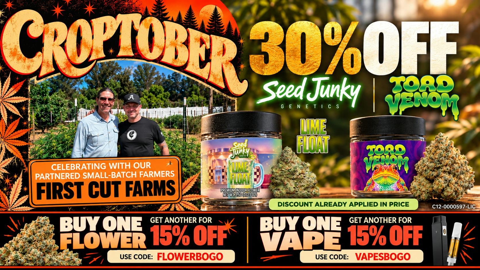Golden Apple Cannabis Co. BOGO 15% OFF VAPES AND FLOWER!
