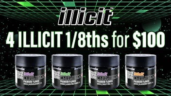 From The Earth Dispensary Lee's Summit Any 4 Illicit 1/8ths for $100!