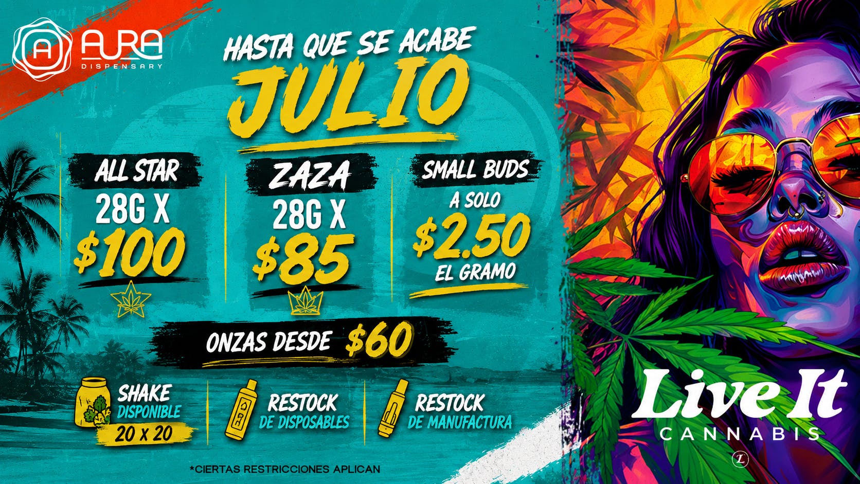Aura 🚨🔥 ¡SE ACABA JULIO, PERO LAS OFERTAS NO!!