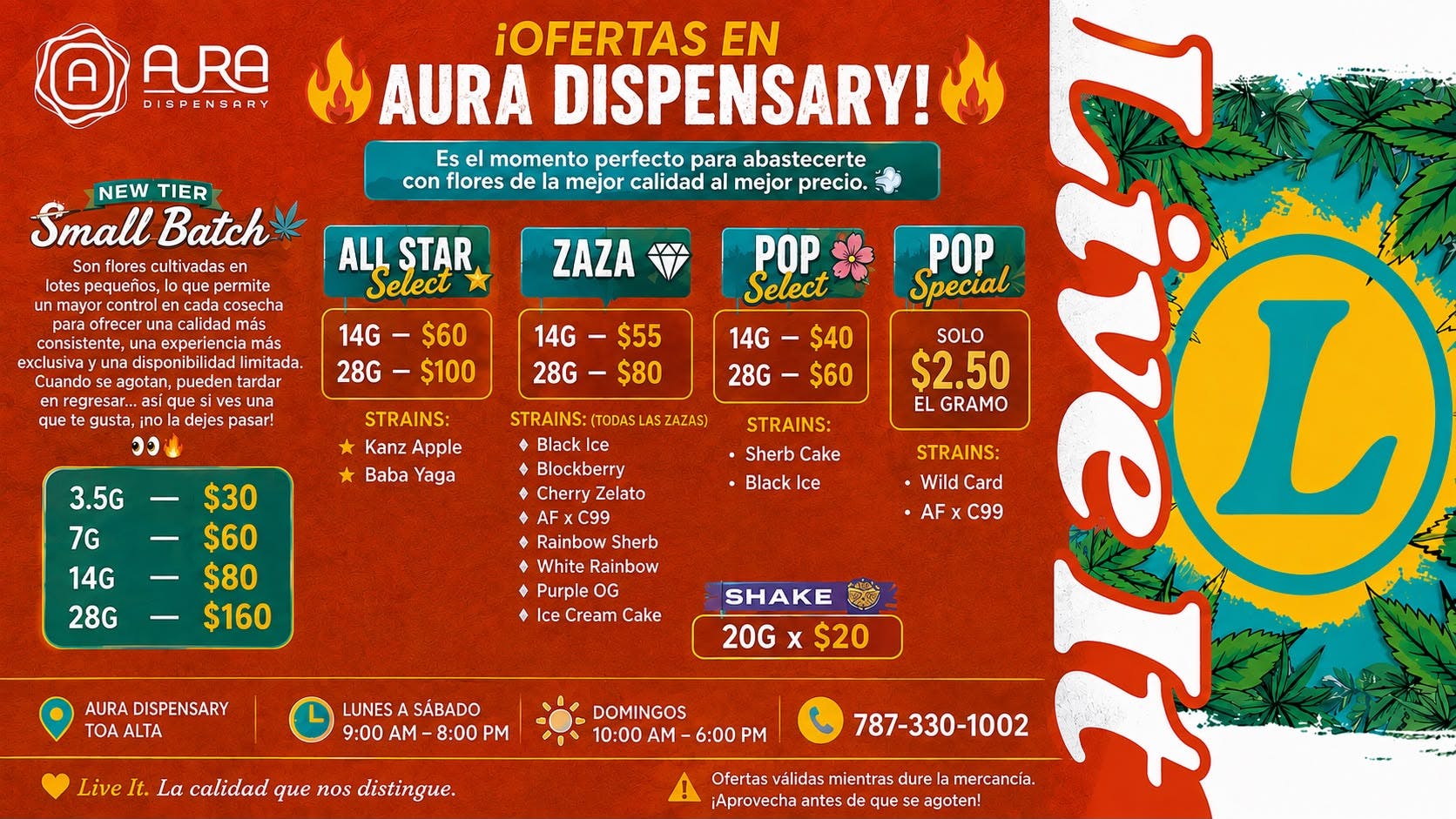 Aura 14G X 40 - 28G X $60