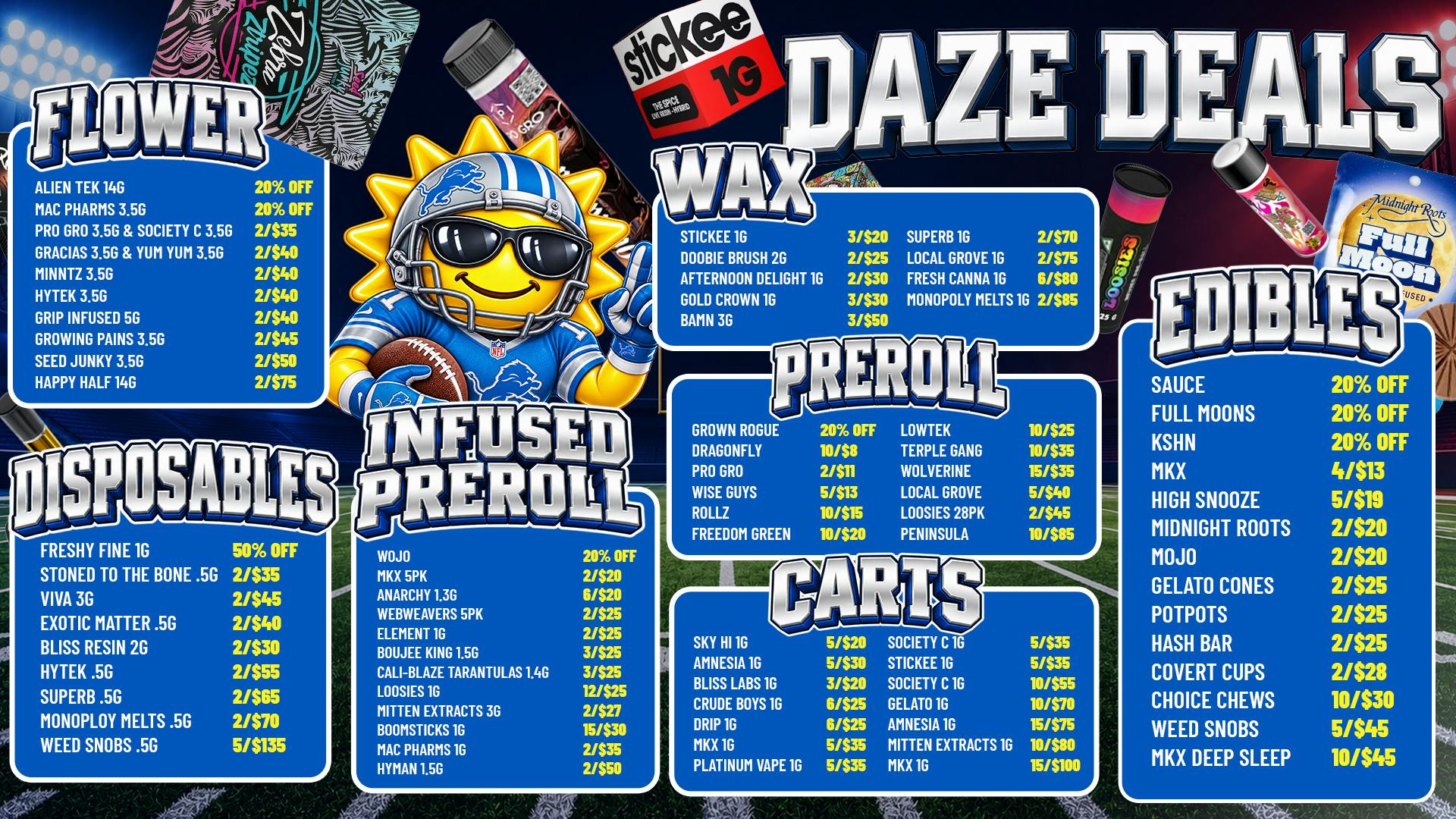 Happy Daze Happy Daze Deals: Football Savings Across Menu Now