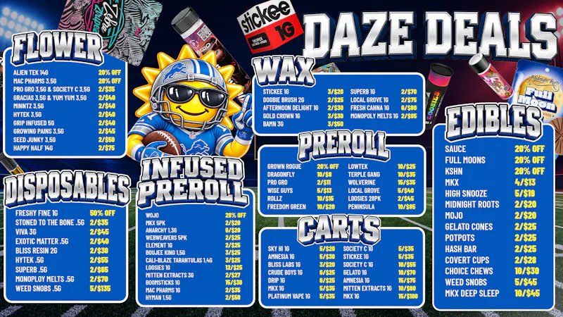 Happy Daze Happy Daze Deals: Football Savings Across Menu Now