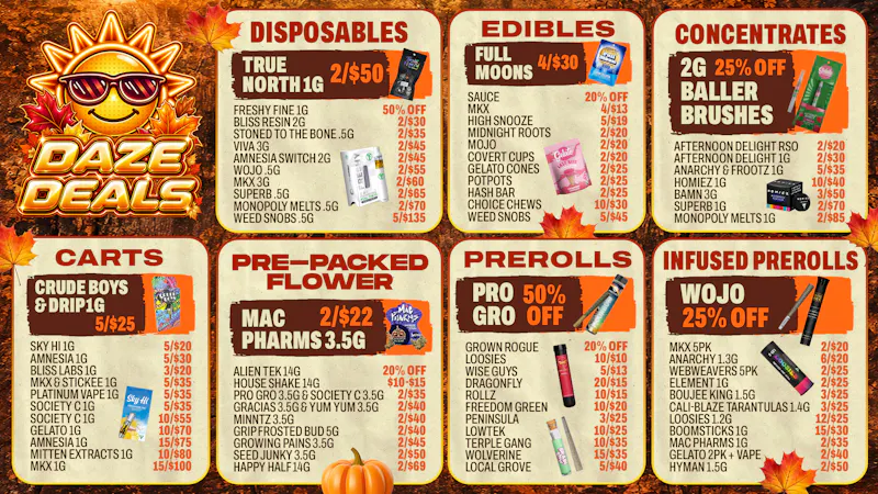 Happy Daze Happy Daze Monroe Deals: Fall Savings Are Live Now