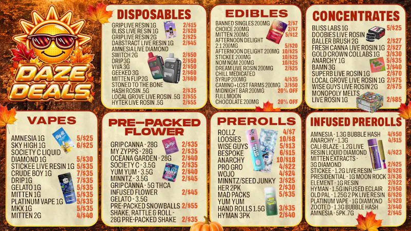 Happy Daze Happy Daze Mt Pleasant Deals Fall Menu Savings Now