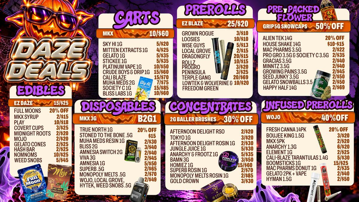 Happy Daze Happy Daze Monroe Deals: Spooky Menu Savings Today