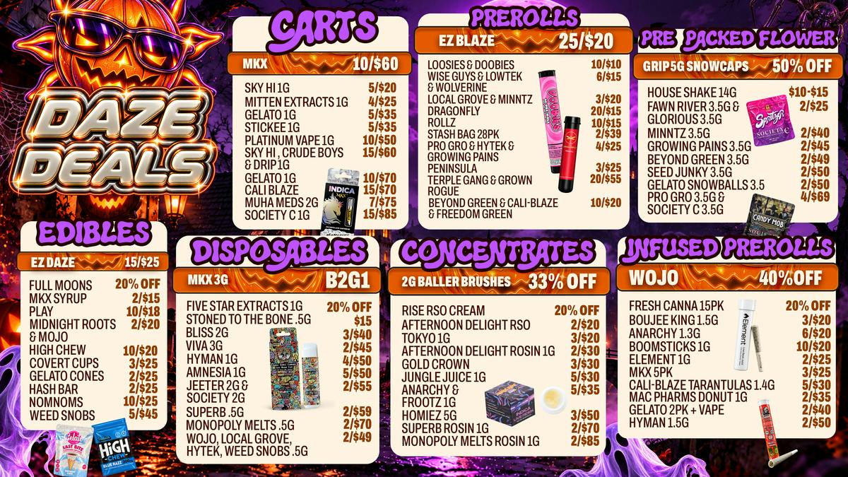 Happy Daze Happy Daze Monroe Deals: Spooky Menu Savings Today