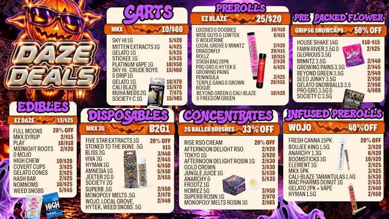 Happy Daze Happy Daze Monroe Deals: Spooky Menu Savings Today