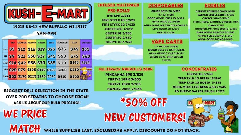 Kush E Mart Kush E Mart - NOW OPEN - 50% OFF New Customers!