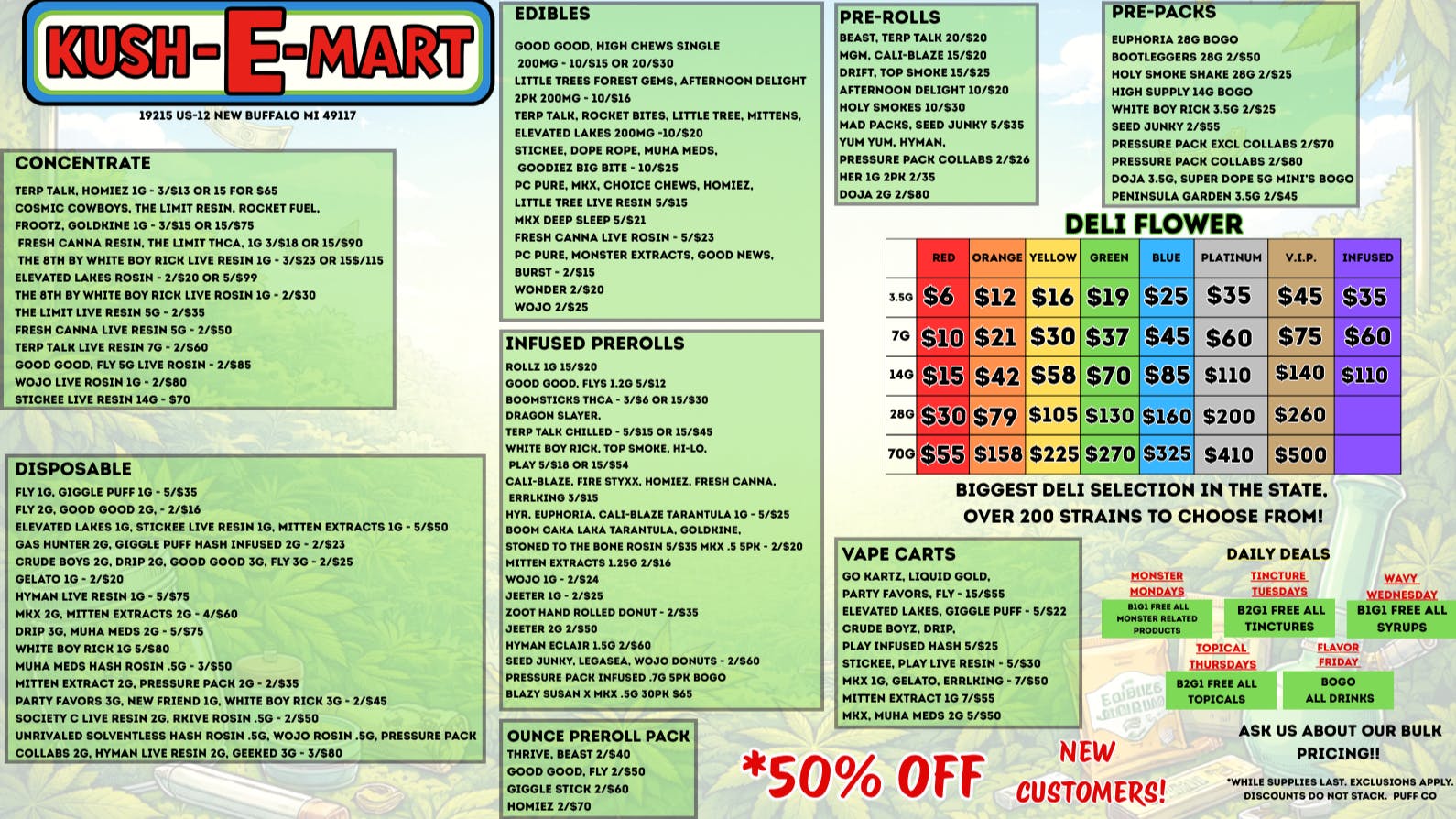 Kush E Mart Kush E Mart 50% OFF New Customers!