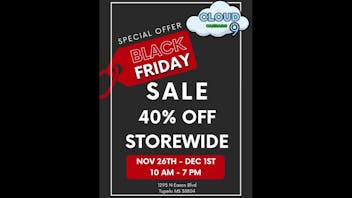 Cloud 9 Cannabis 40 Percent Off Sale! Nov 26th-Dec 1st
