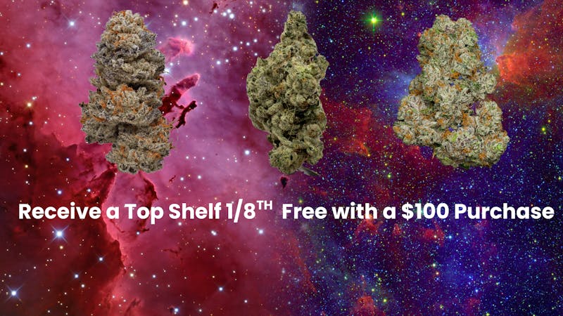 Elevated Cannabis. RECEIVE A $25 TOP SHELF 1/8th OF FLOWER