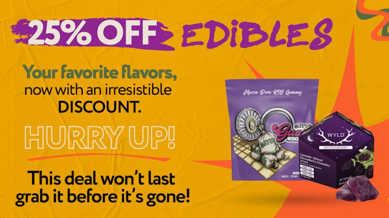 Jersey Leaf Dispensary 25% OFF EDIBLES