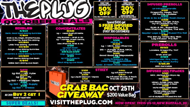The Plug New Buffalo - NOW OPEN ⚡ The Plug’s Shocking October Deals Are Here! 💥