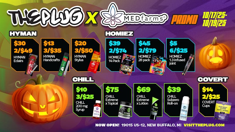 The Plug New Buffalo - NOW OPEN 🔥 The Plug x Medfarms Weekend Takeover! 🎃🌿