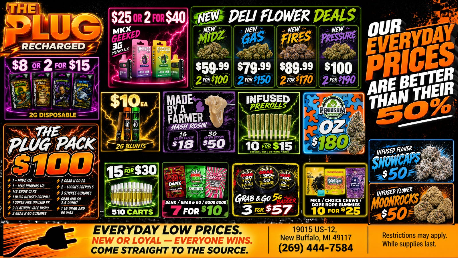 The Plug New Buffalo - NOW OPEN 🔥Everyday prices better than their 50% off 💨🔥