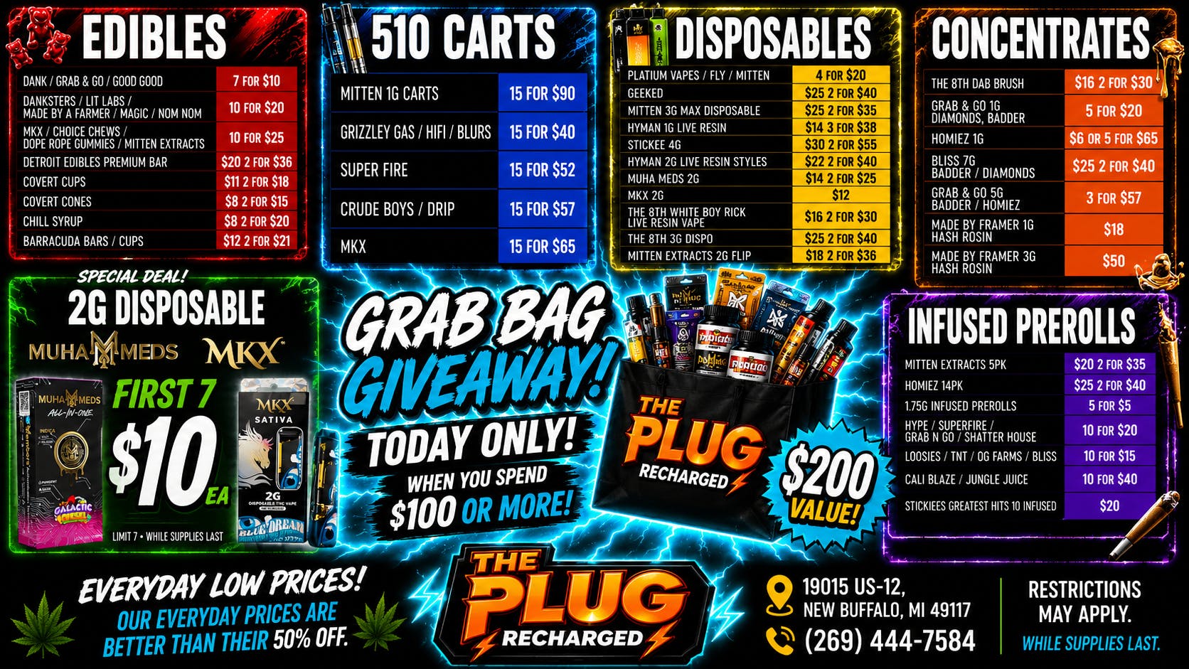 The Plug New Buffalo - NOW OPEN GRAB BAG GIVE AWAY TODAY!