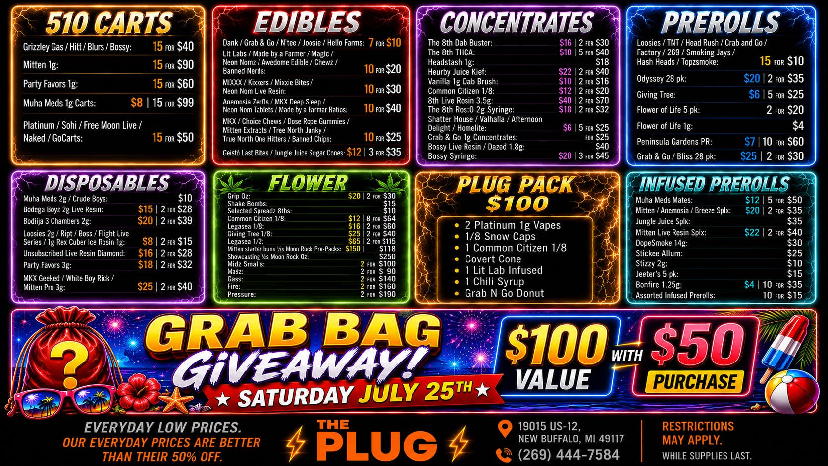 The Plug New Buffalo - NOW OPEN July Saving and Grab Bag Give Away 7/25🔥🔥🔥