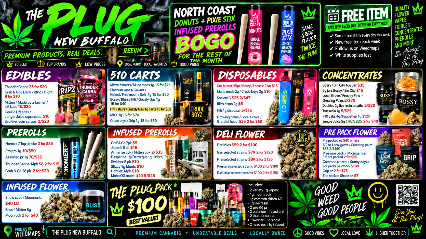 The Plug New Buffalo - NOW OPEN ⚡ SEPTEMBER STEALS: NORTH COAST BOGO + $100 PACK