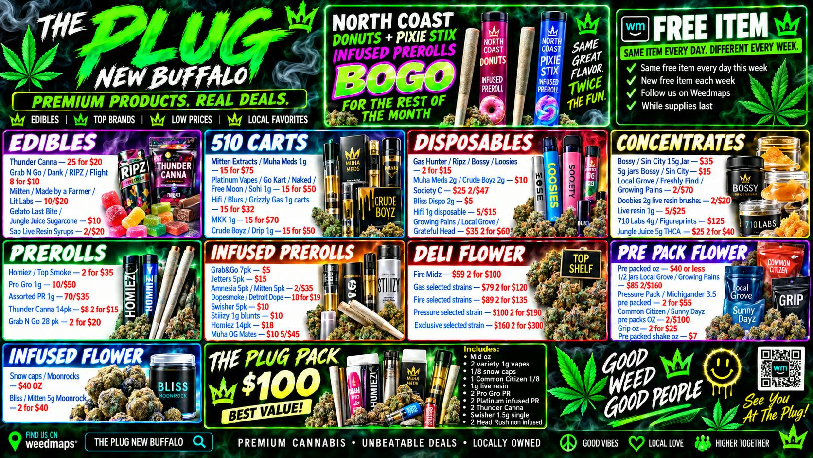 The Plug New Buffalo - NOW OPEN ⚡ SEPTEMBER STEALS: NORTH COAST BOGO + $100 PACK